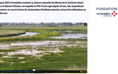 Projet en faveur de la biodiversité soutenu par la Fondation Vinci-Autoroute